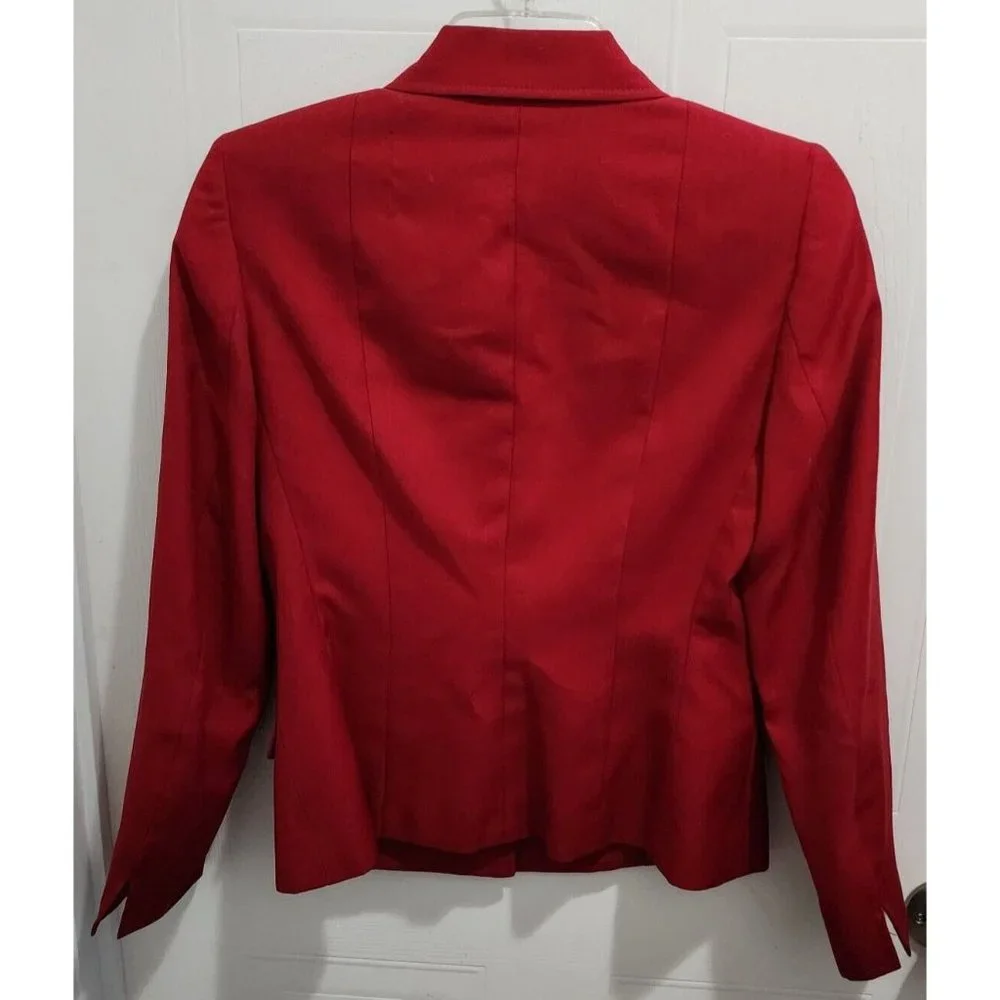 Lot of‎ 2 Mary Kay Women's Button Up Blazer Jackets Red Embroidered Size 2/2P
